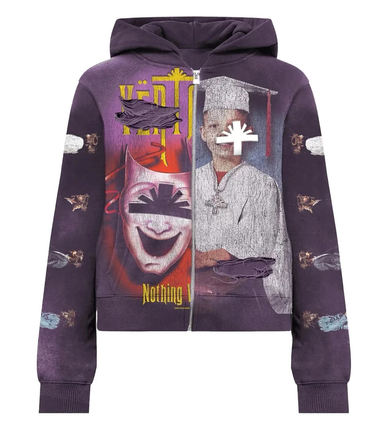 Vertabrae Vertabrae 'Muse' Purple Zip Up Hoodie Size US S / EU 44-46 / 1 - 1 Preview