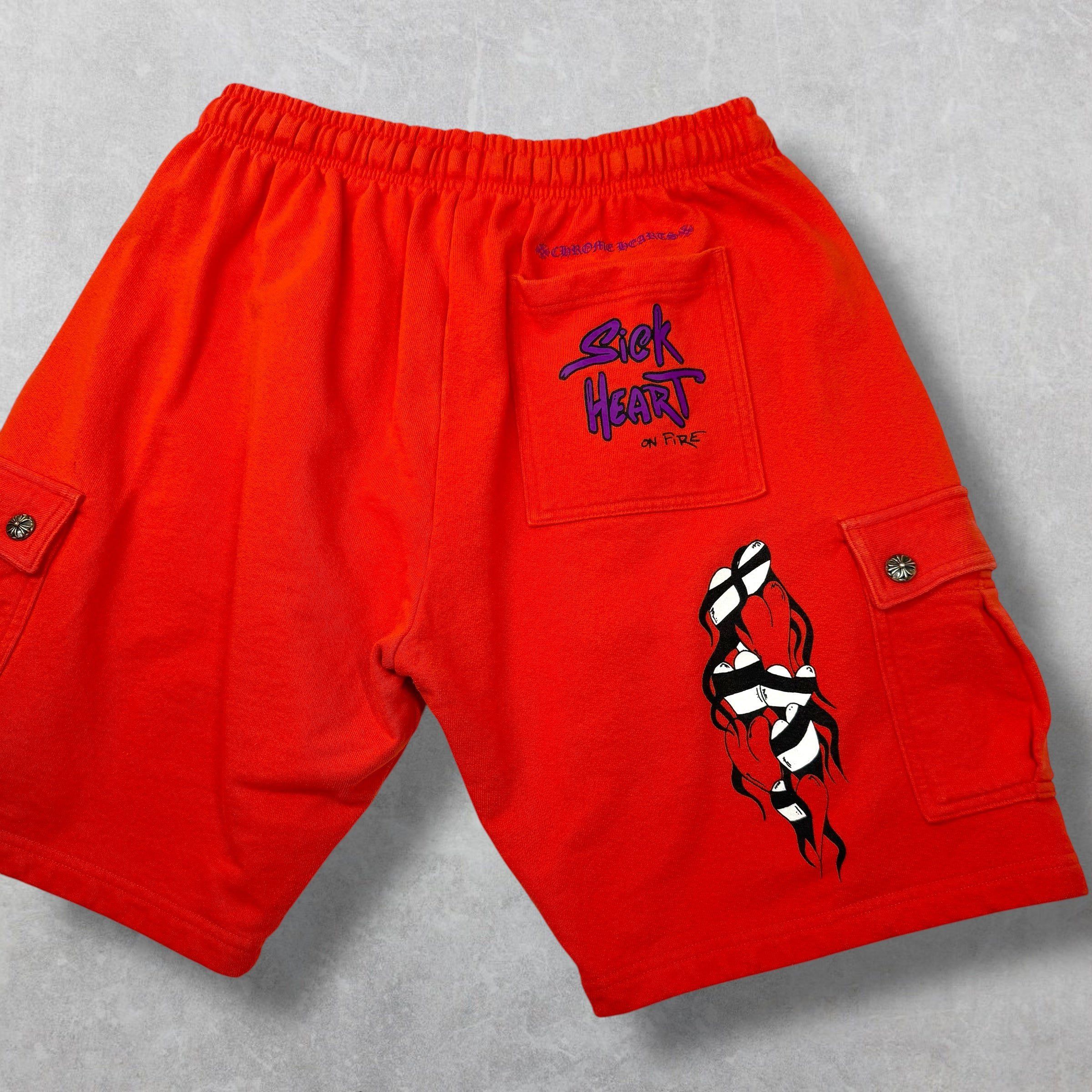 Chrome Hearts Chrome Hearts Matty Boy Sick Hearts Cargo Sweatshorts XL Size US 38 / EU 54 - 2 Thumbnail