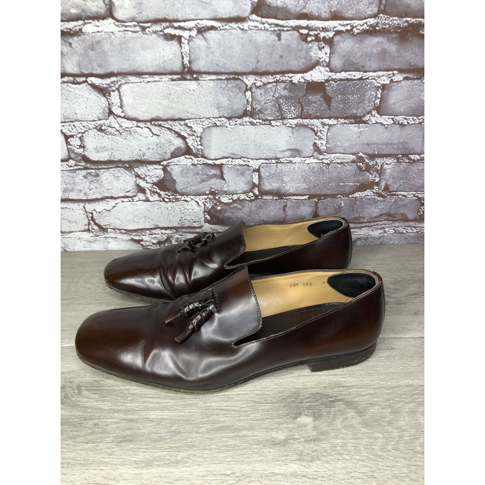 Prada Prada Milano Brown Leather Designer Tassel Loafers Dress Sho Size US 11 / EU 44 - 11 Thumbnail