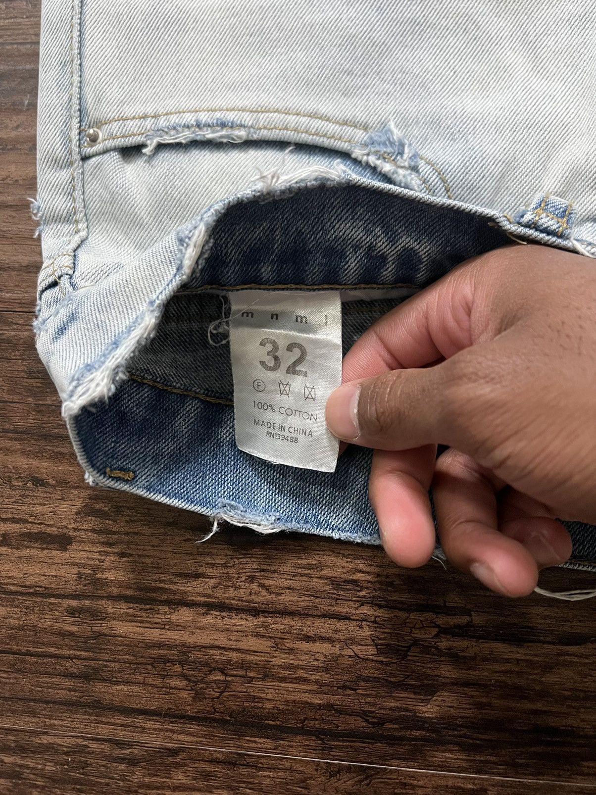 Jean × MNML MNML Distressed Denim Jeans Size US 32 / EU 48 - 3 Thumbnail