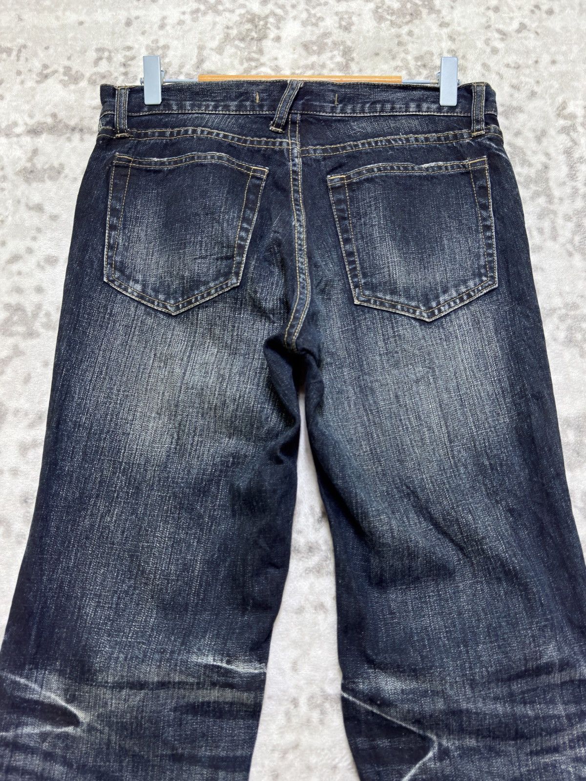 PPFM PPFM Avant-Garde Whiskered Acid Wash Distressed Indigo Denim Size US 31 - 9 Thumbnail