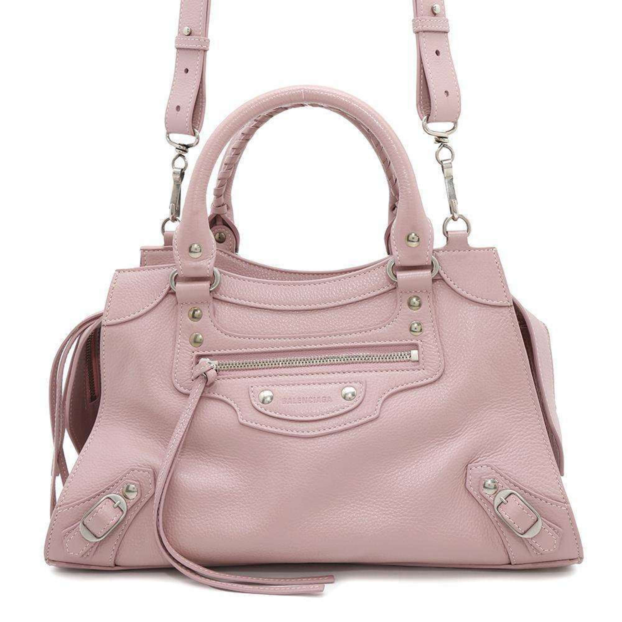 Balenciaga Handbag Neo Classic City Leather 678629 Balenciaga 2Way Shoulder Bag in Pink, Women's