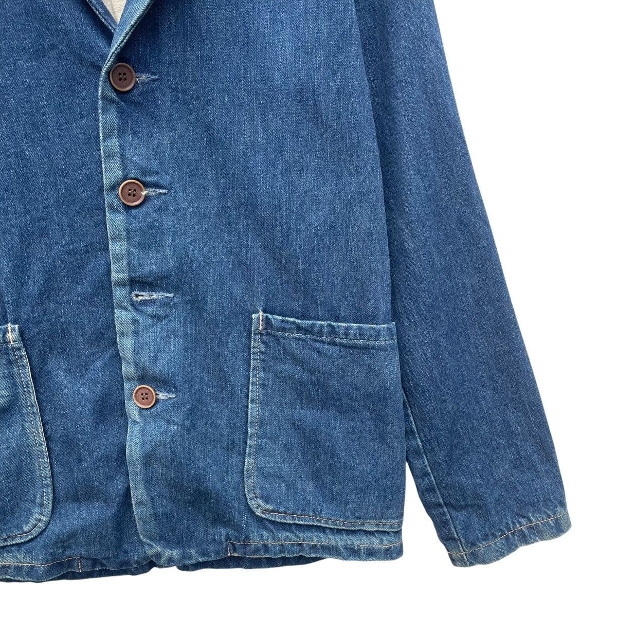 45rpm 💥Vintage Japanese Brand Omnigod Indigo Denim Jacket Size US M / EU 48-50 / 2 - 5 Thumbnail