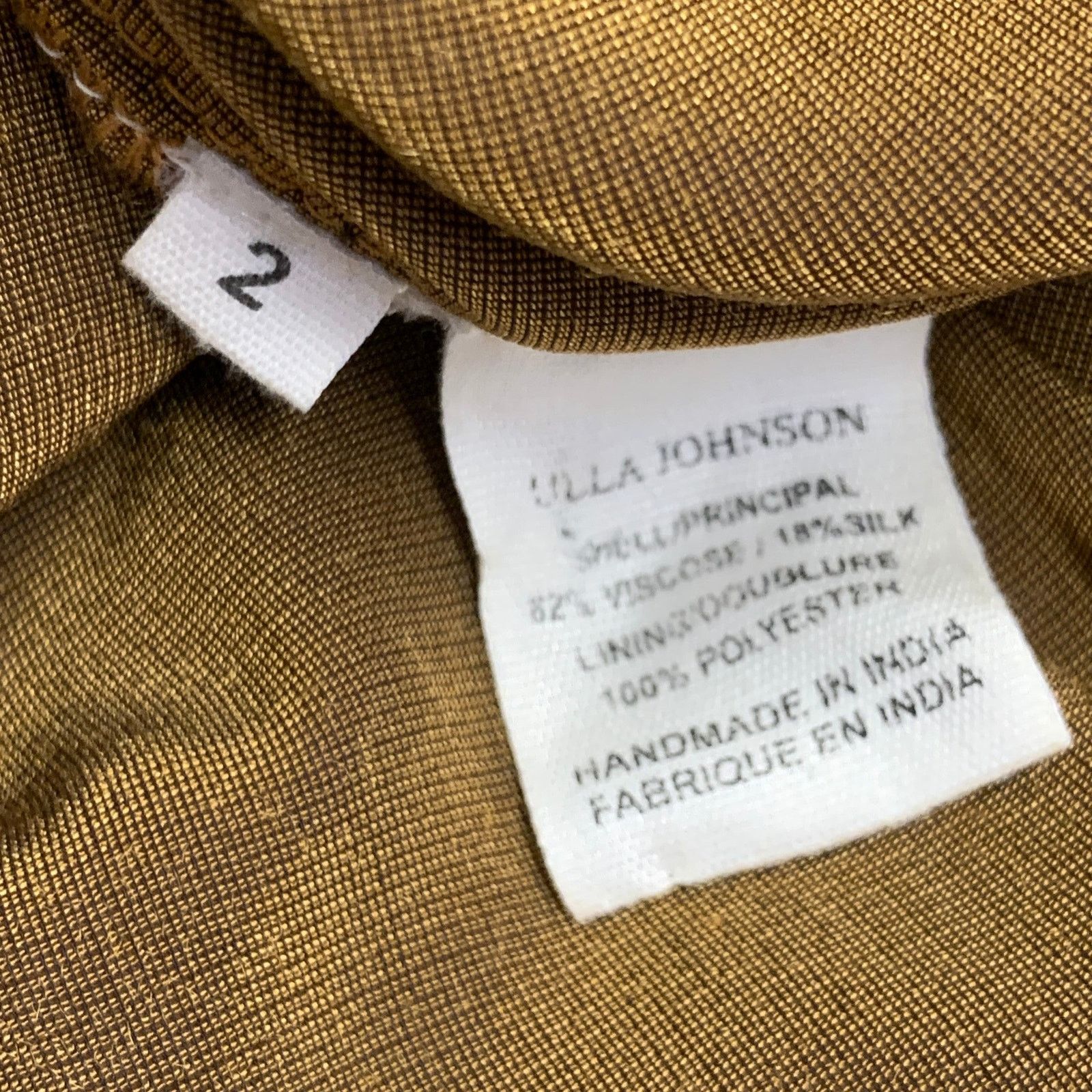 Ulla Johnson ULLA JOHNSON Bunny Yellow Mustard Velvet Ruffle Midi Dress Size XS / US 0-2 / IT 36-38 - 10 Thumbnail