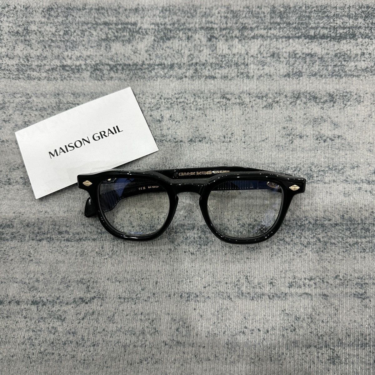 Chrome Hearts CHROME HEARTS CHIRP CHIRP BLACK-18KGP EYEGLASSES Size ONE SIZE - 3 Thumbnail