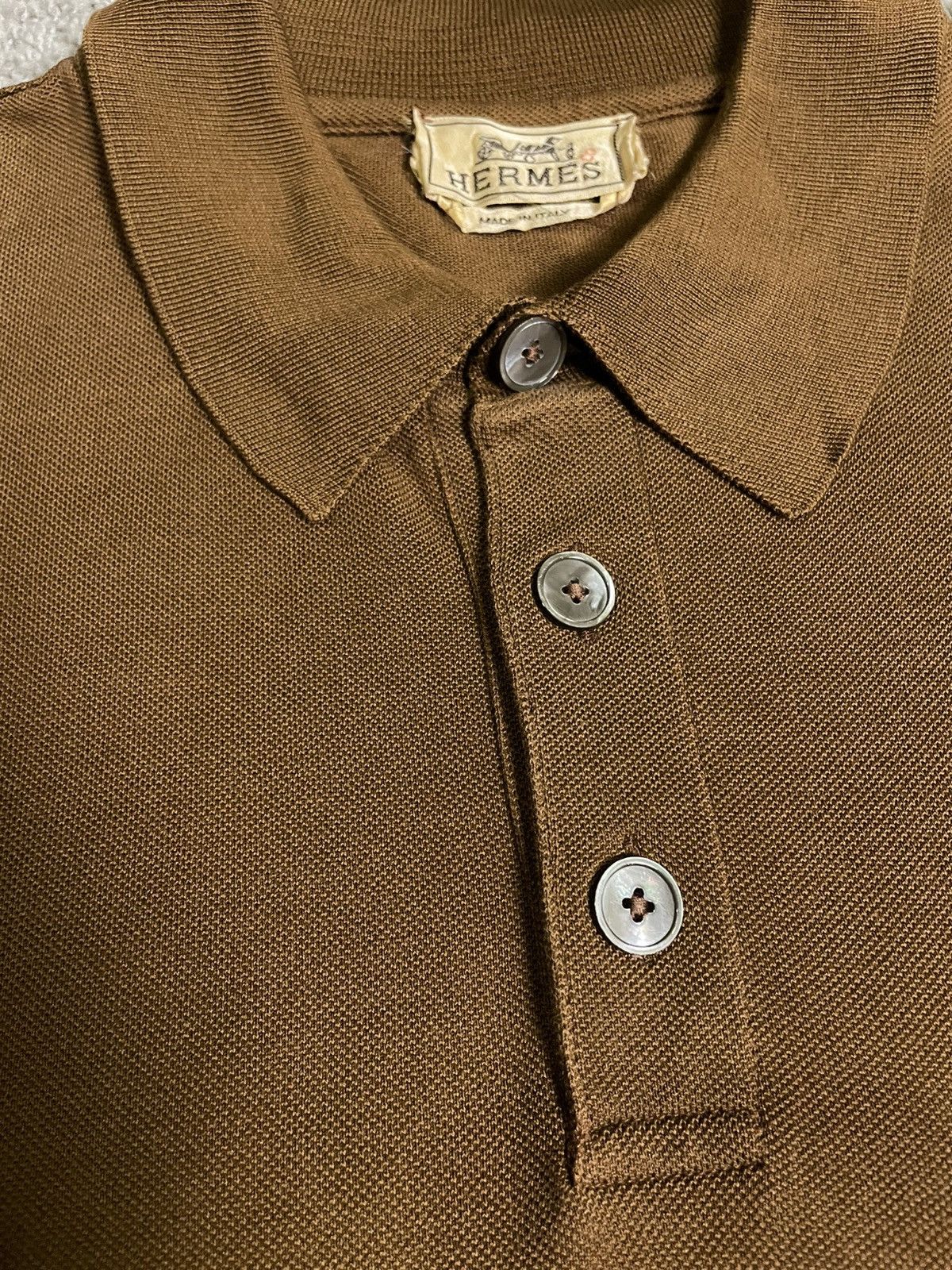 Hermes Hermes Cotone Collar Shirt Size US L / EU 52-54 / 3 - 5 Thumbnail