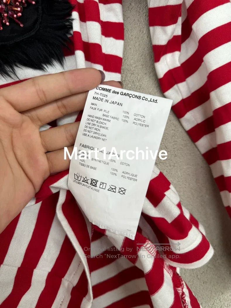 Comme des Garcons Comme des Garcons Furry Beaded Stripe Long Sleeve Size S / US 4 / IT 40 - 7 Thumbnail