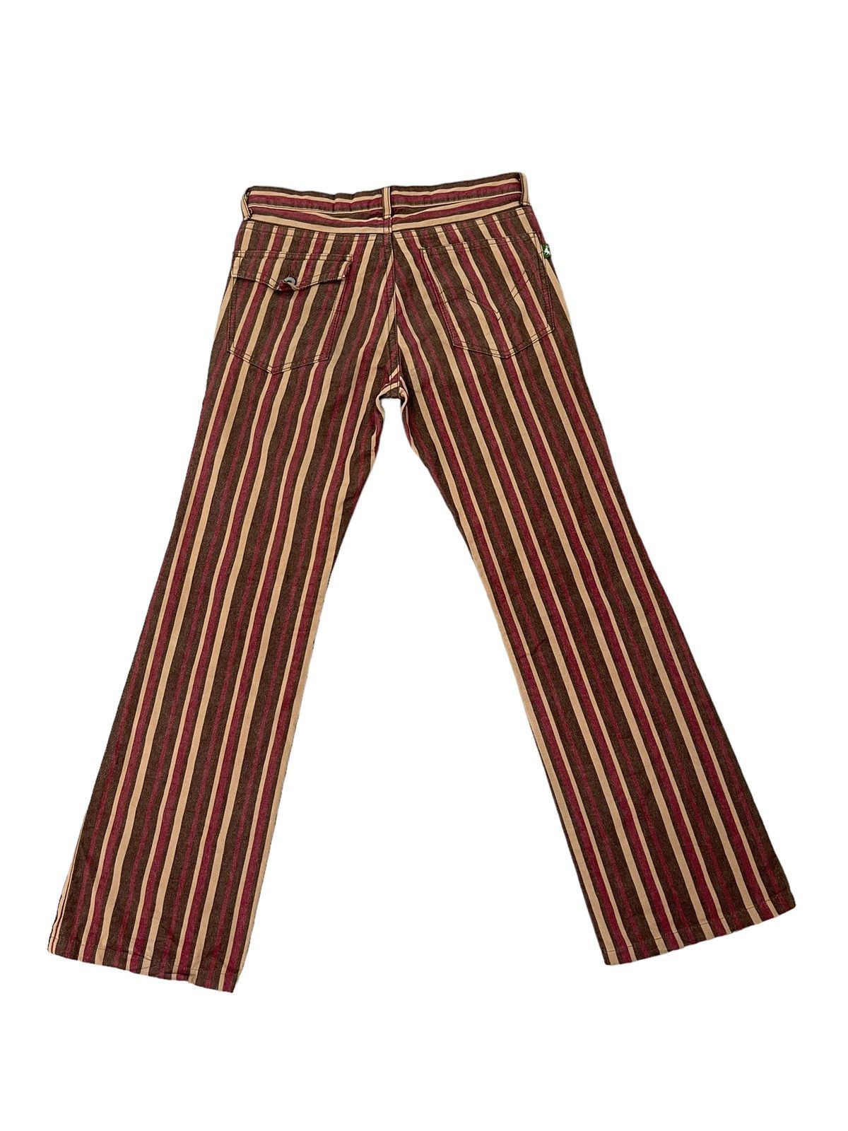 Japanese Brand Flare Jeans 291295 Homme Japan Striped Pant 6🟦2 Size US 32 / EU 48 - 10 Thumbnail