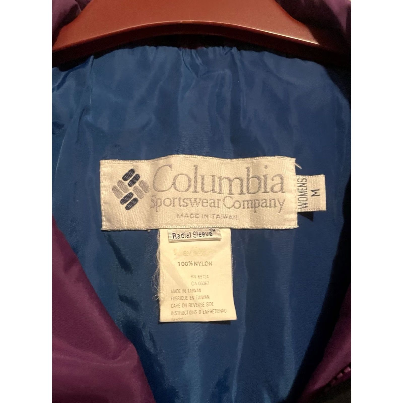 Vintage Columbia 3-in-1 Jacket Coat Women Pockets Purple Vamoose Blue 3-in-1 D373 Medium M waist? Size M / US 6-8 / IT 42-44 - 3 Thumbnail