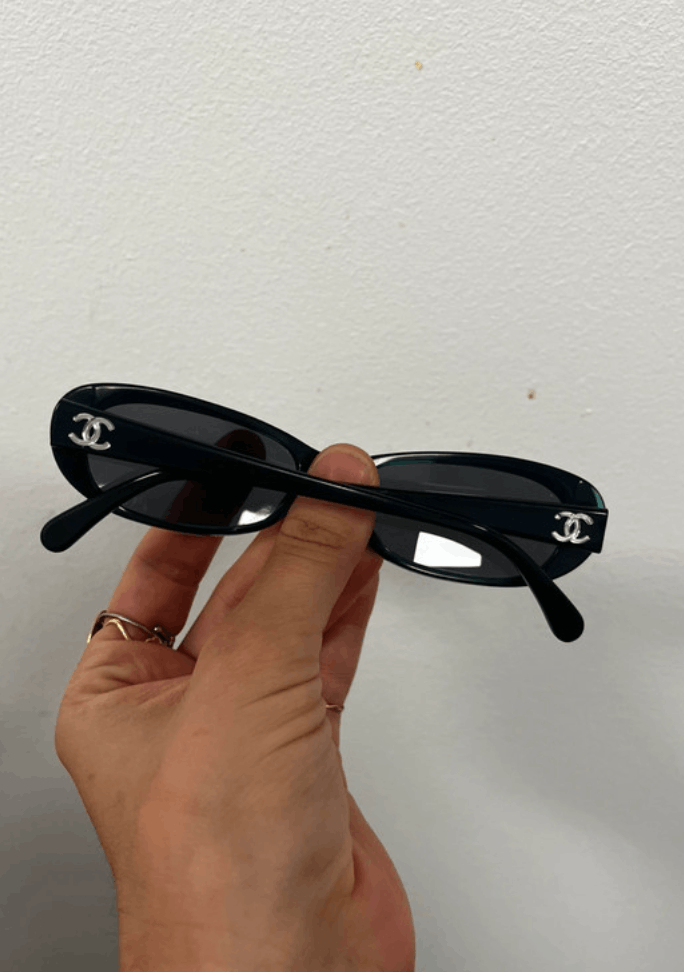 Chanel × Vintage CHANEL SUNGLASSES 3186 LOGO ICONIC Mask CC Vintage Size ONE SIZE - 2 Thumbnail