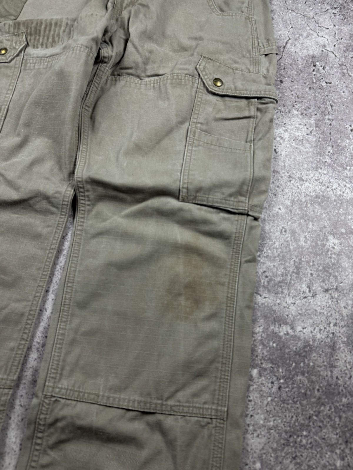 Carhartt 🟤Crazy Baggy Vintage Carhartt Double knee workwear pants🟤 Size US 32 / EU 48 - 2 Thumbnail