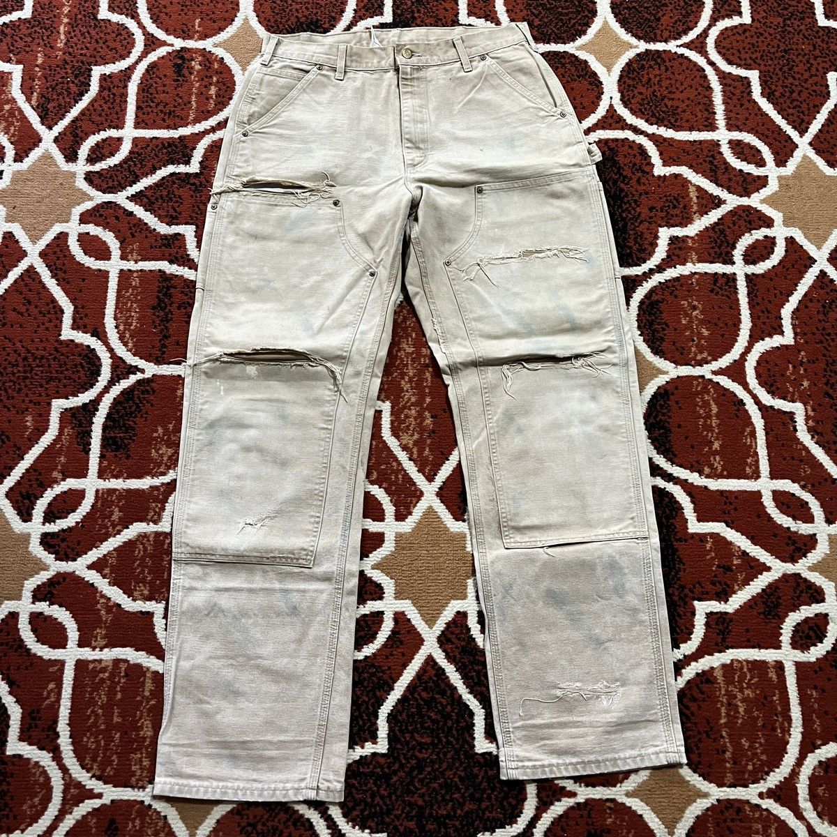 Carhartt 1990s Carhartt Double Knee Pants Size US 34 / EU 50 - 6 Thumbnail