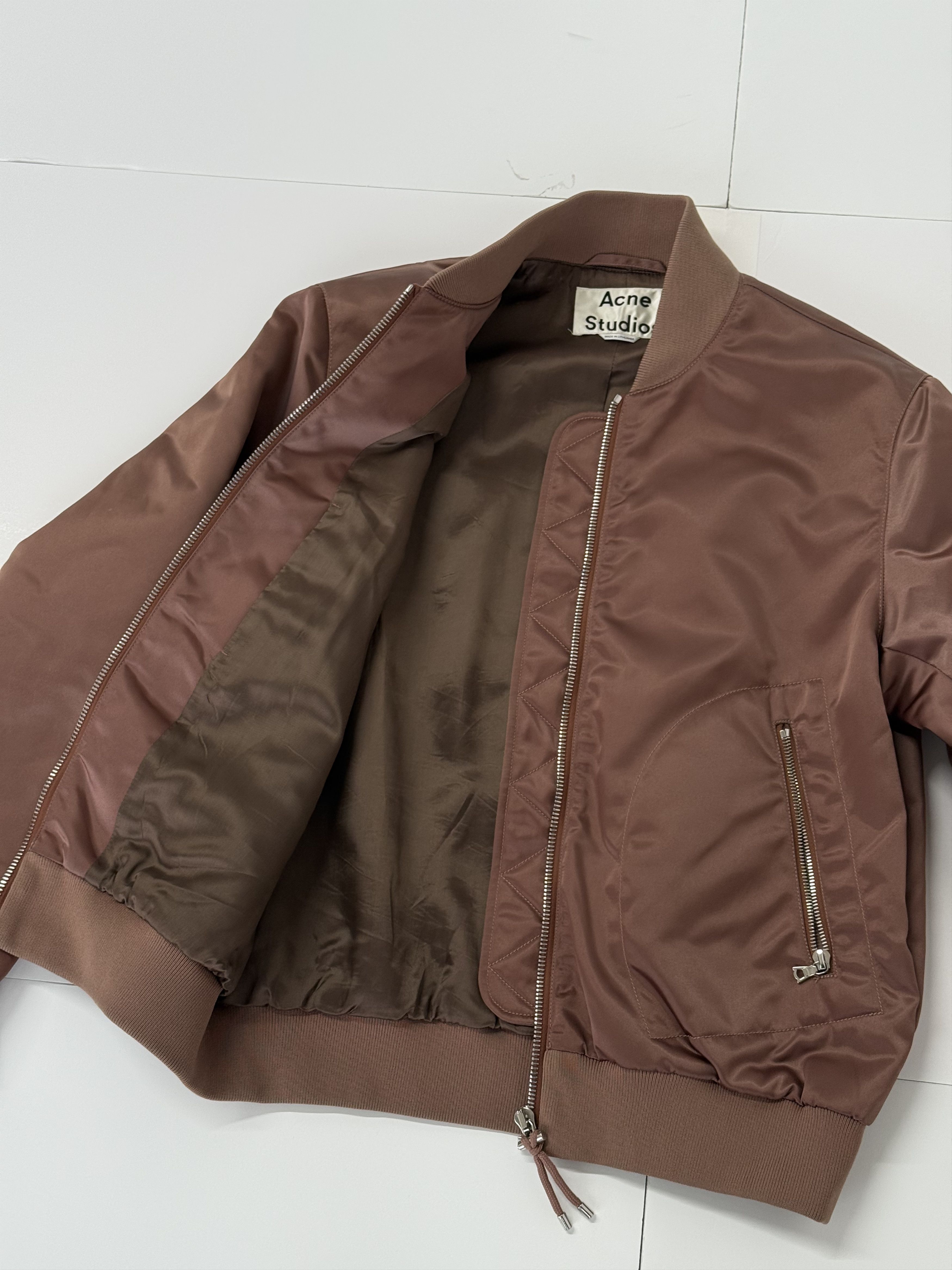 Acne Studios Women Acne Studio Azura Bomber Jacket Pink 38 Medium Size M / US 6-8 / IT 42-44 - 3 Thumbnail