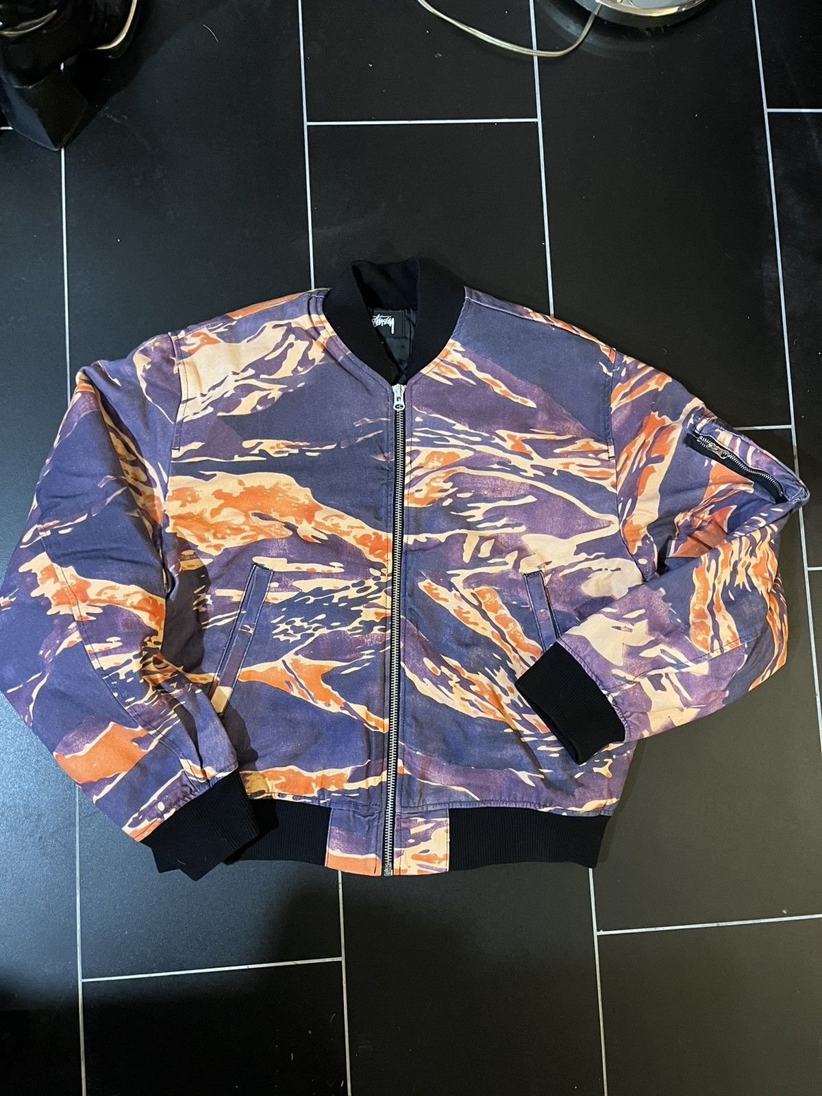 Stussy Tigris Canvas Bomber | Grailed