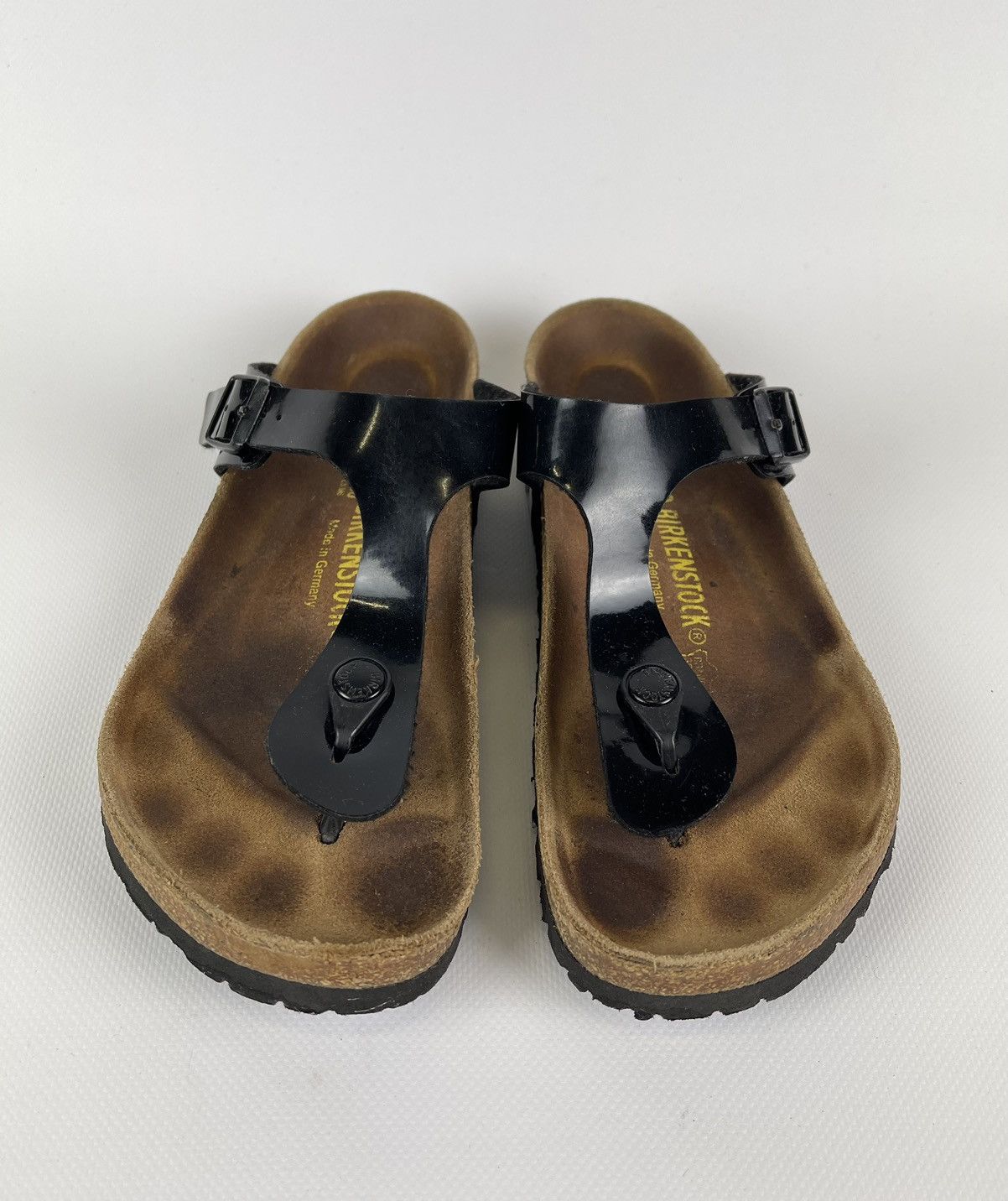 Birkenstock Birkenstock Gizeh Toe Post Slide Sandal Shoes Black 39 US8 Size US 8 / IT 38 - 3 Thumbnail