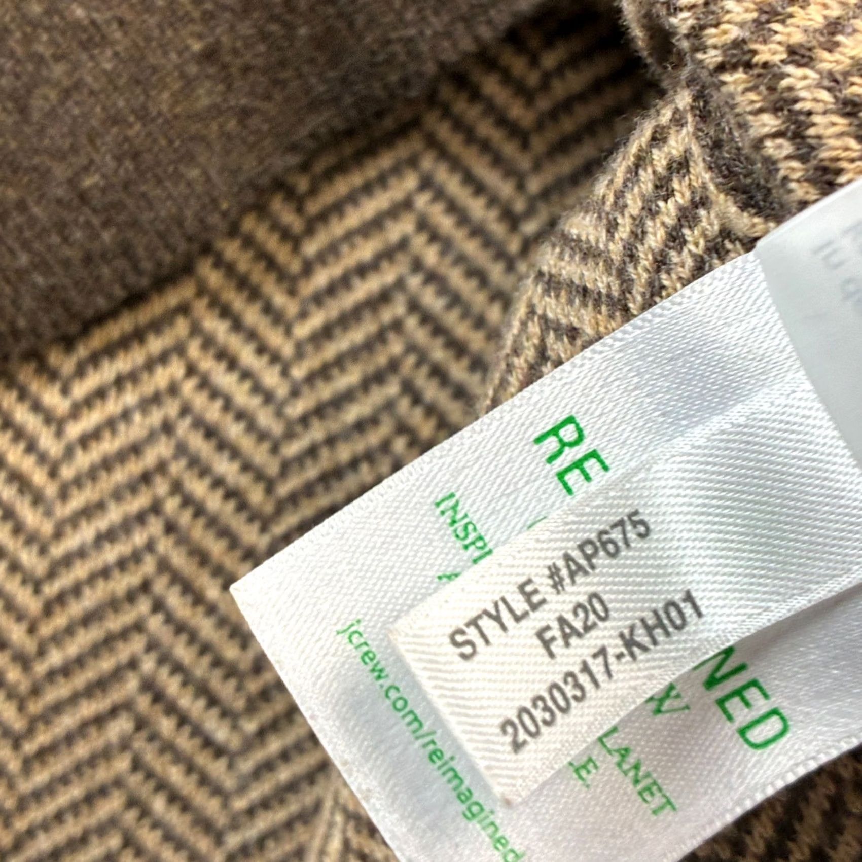 J.Crew J.CREW Sweater Mens XL Brown Herringbone Knit Quarter Zip Pullover Size US XL / EU 56 / 4 - 7 Thumbnail