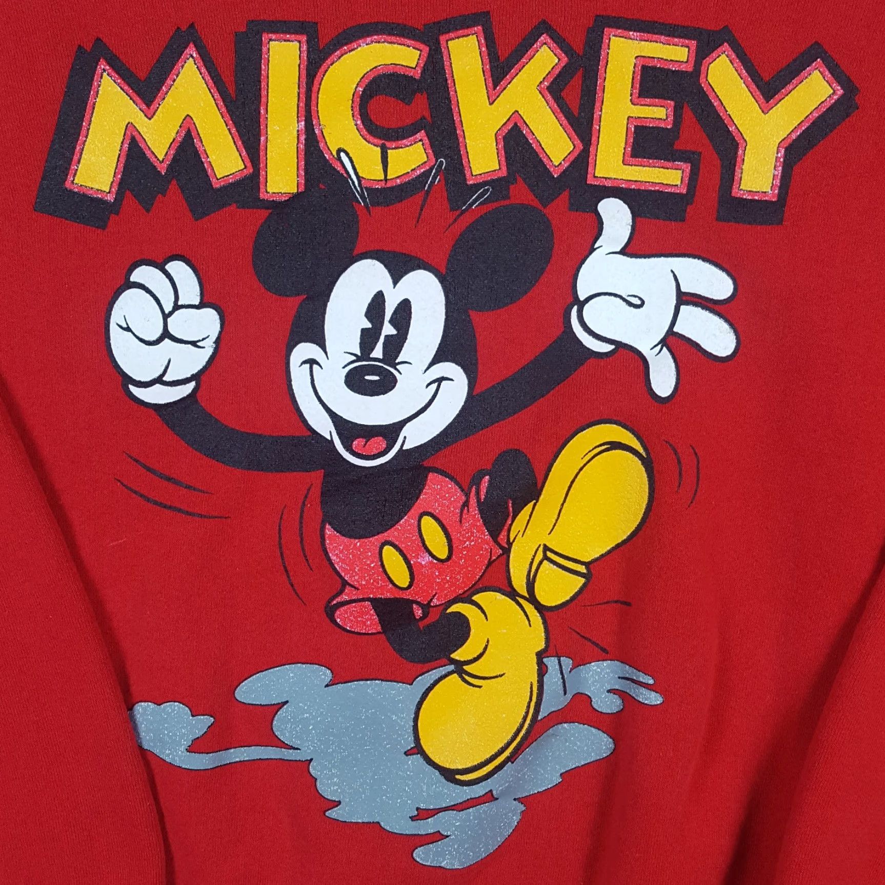 Mickey & Co. VINTAGE Disney Mickey Mouse Cartoon Men's Large Pullover Crewneck Sweatshirt Size US L / EU 52-54 / 3 - 3 Thumbnail