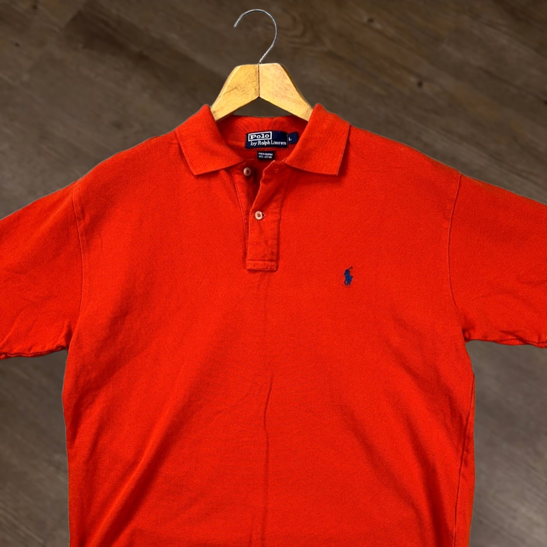 Polo Ralph Lauren Polo Ralph Lauren Shirt Mens L Red Rugby Short Sleeve Outdoor Pony Logo Size US L / EU 52-54 / 3 - 1 Thumbnail