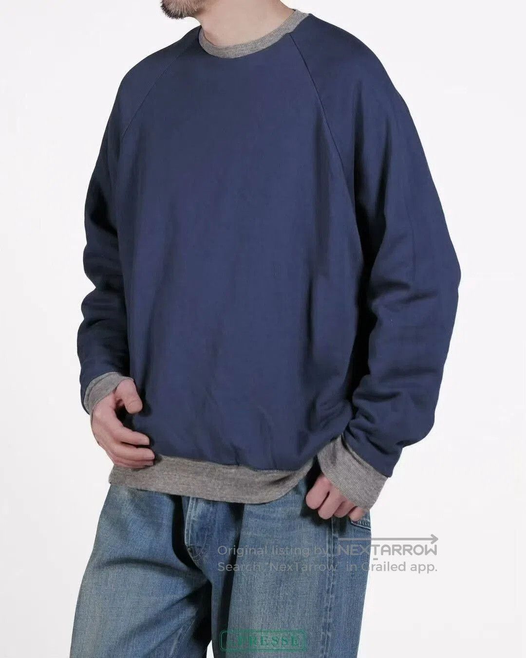 A.PRESSE A.PRESSE 26SS Vintage Reversible Sweatshirt. Size US M / EU 48-50 / 2 - 8 Thumbnail