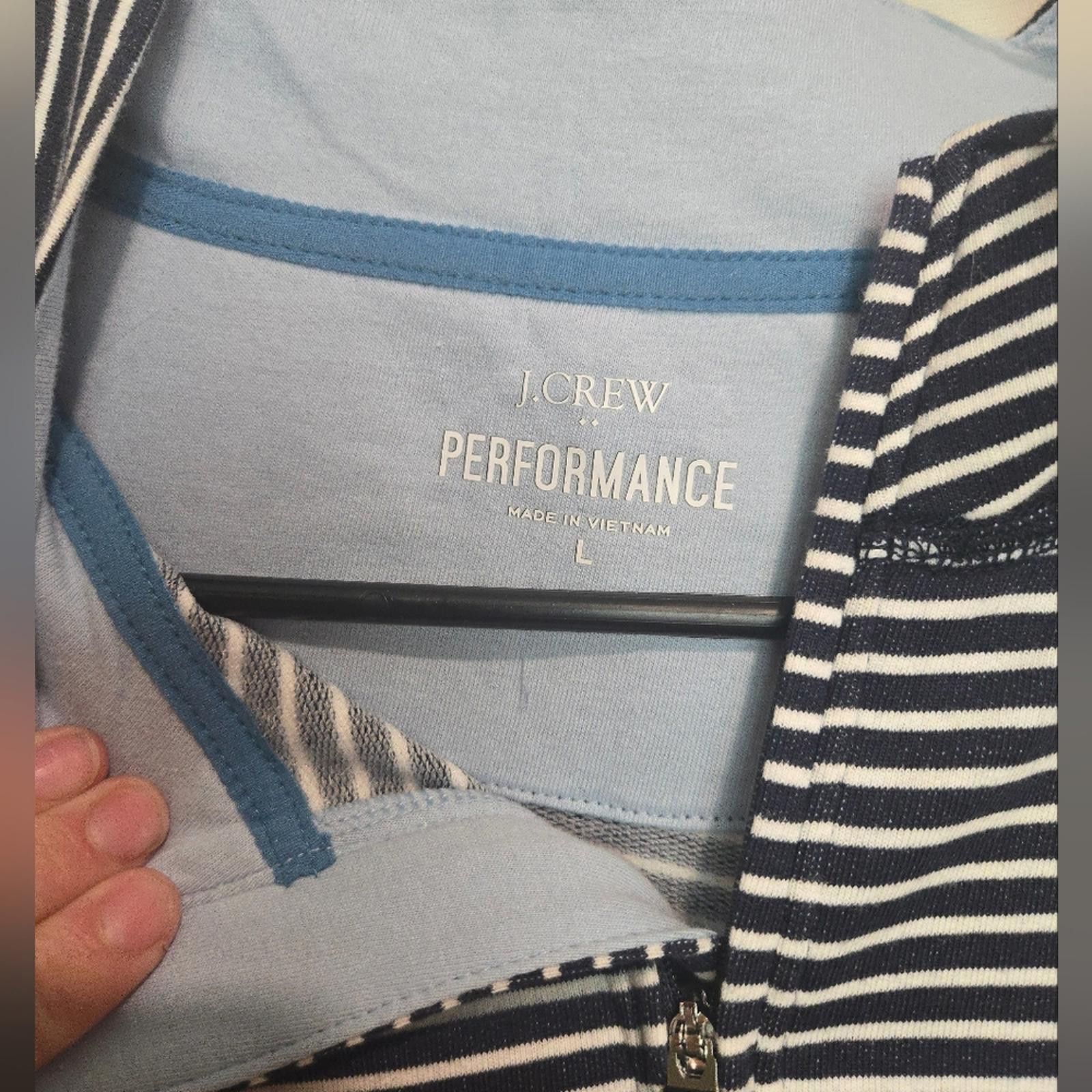 J.Crew J Crew Striped performance half-zip Size US L / EU 52-54 / 3 - 4 Thumbnail