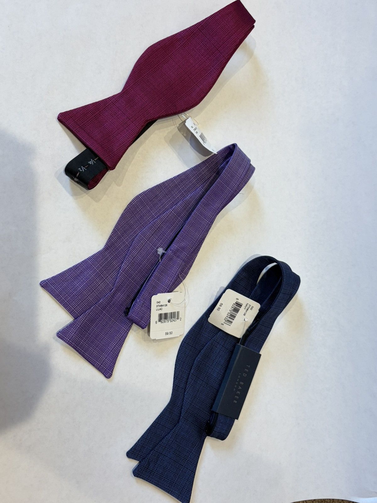 Ted Baker Set 3 Ted Baker of London Silk Patterned Bow Ties Size ONE SIZE - 1 Thumbnail