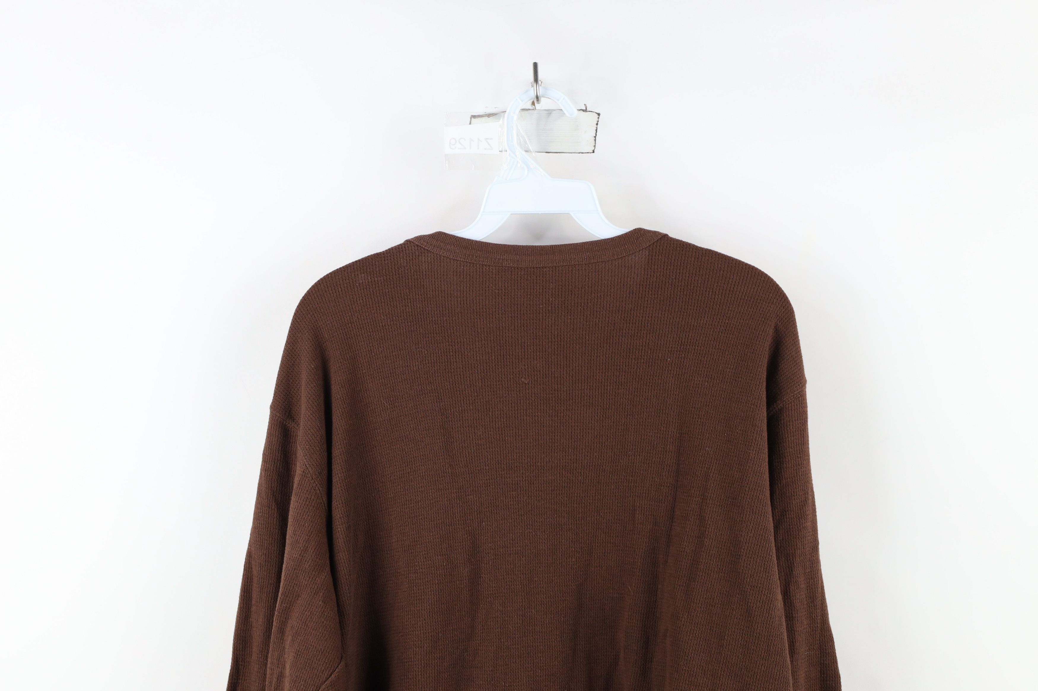 Vintage Vintage 90s Y2K Jimi Hendrix Waffle Knit Long Sleeve T-Shirt Size US XL / EU 56 / 4 - 12 Thumbnail