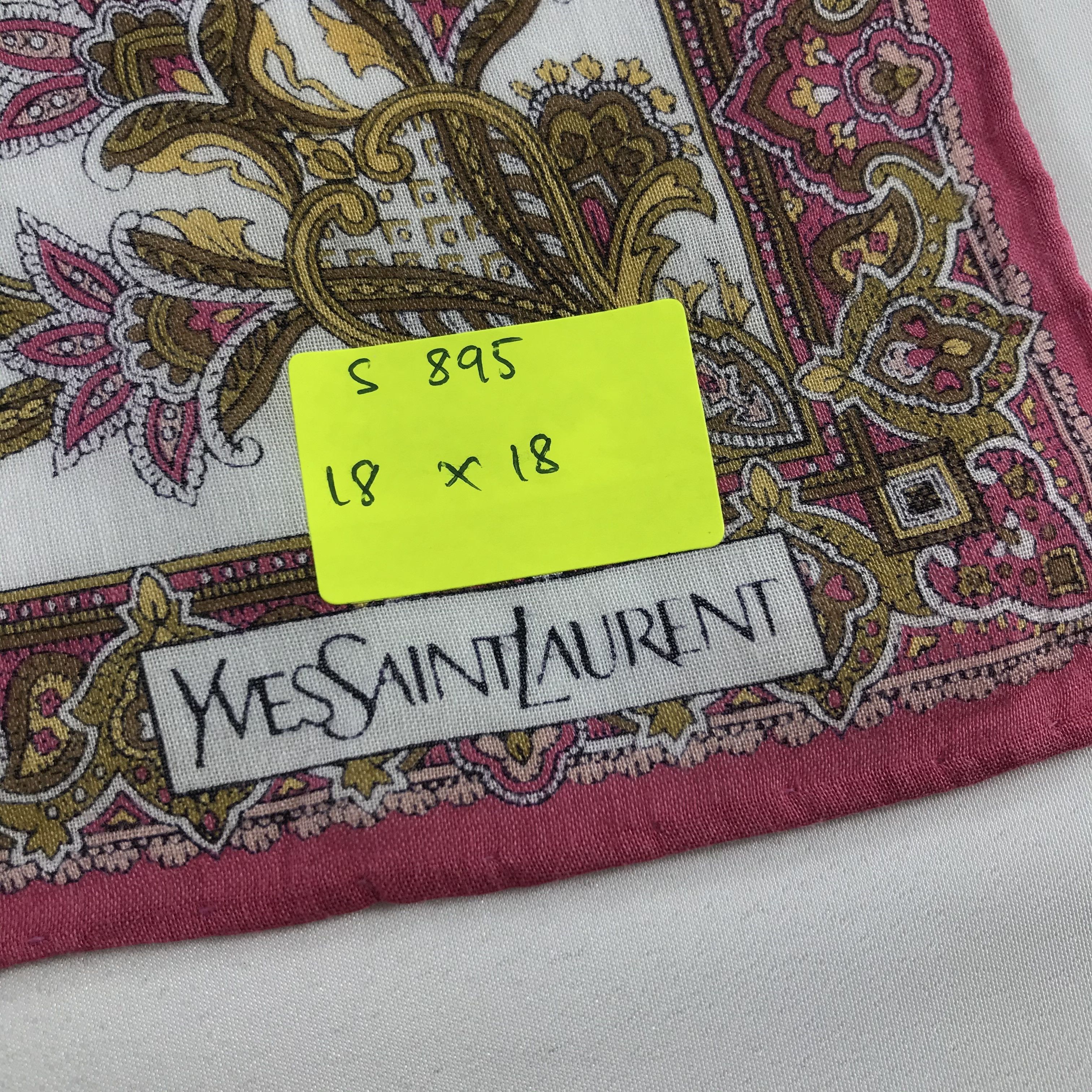 Vintage × Yves Saint Laurent Yves Saint Laurent Bandana / Handkerchief /Neckerchief -S895 Size ONE SIZE - 5 Thumbnail