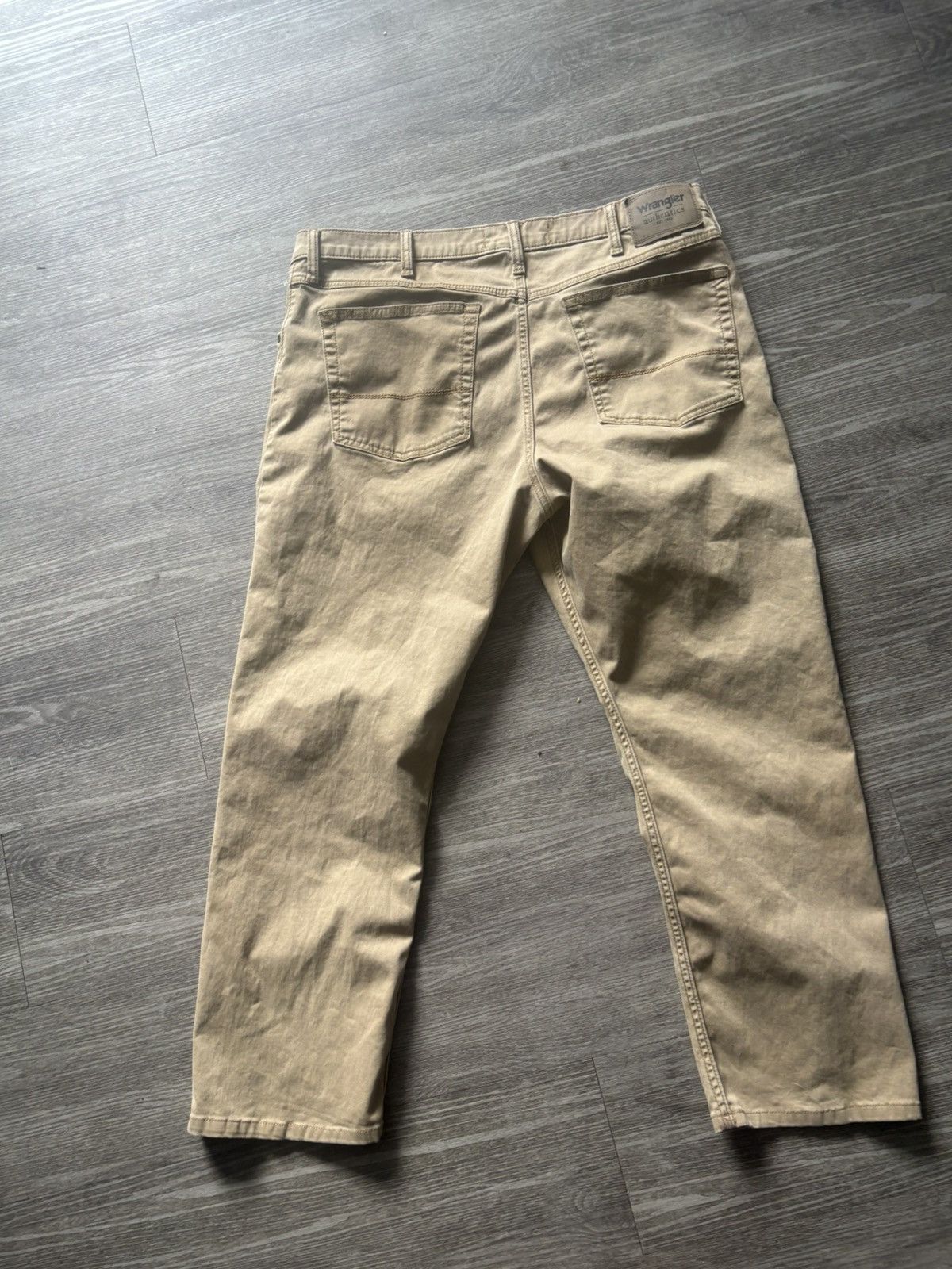 Wrangler Wrangler Authentics Beige Casual Straight Stretch Size 36x30 Size US 36 / EU 52 - 6 Thumbnail