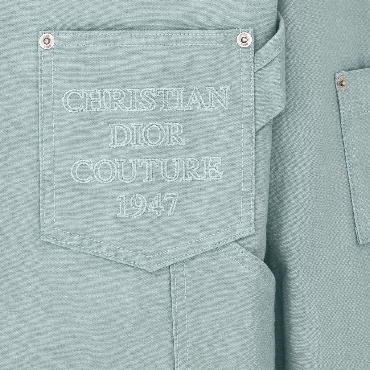 Dior o1bcso1str0226 Couture Overshirt in Blue Size US M / EU 48-50 / 2 - 3 Thumbnail