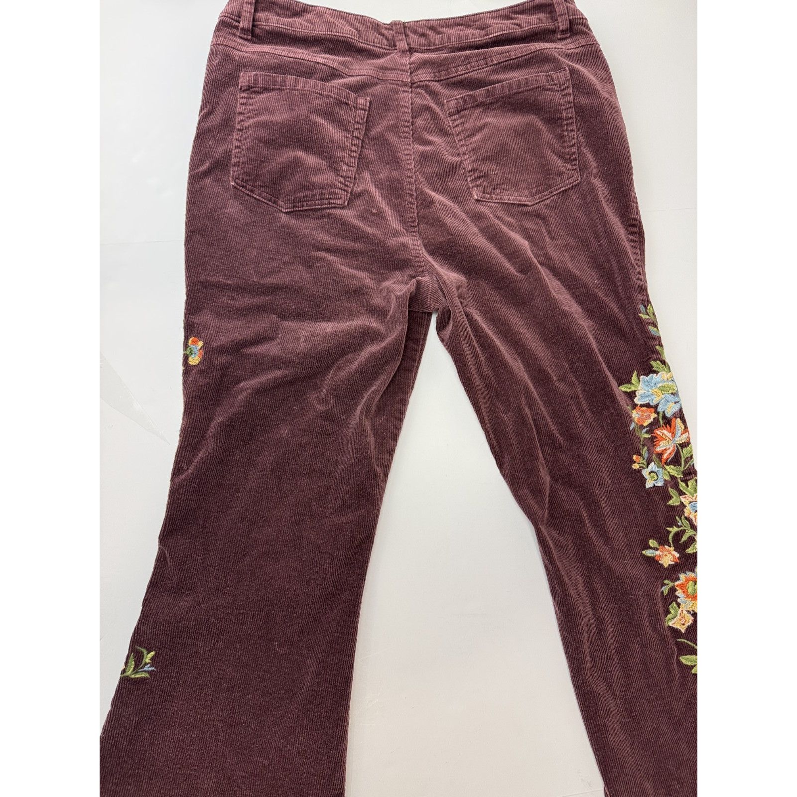 Other Boho Sheryl Crow Corduroy Jeans Floral Festival Gypsy 16 Size 38" / US 16 / IT 52 - 9 Thumbnail