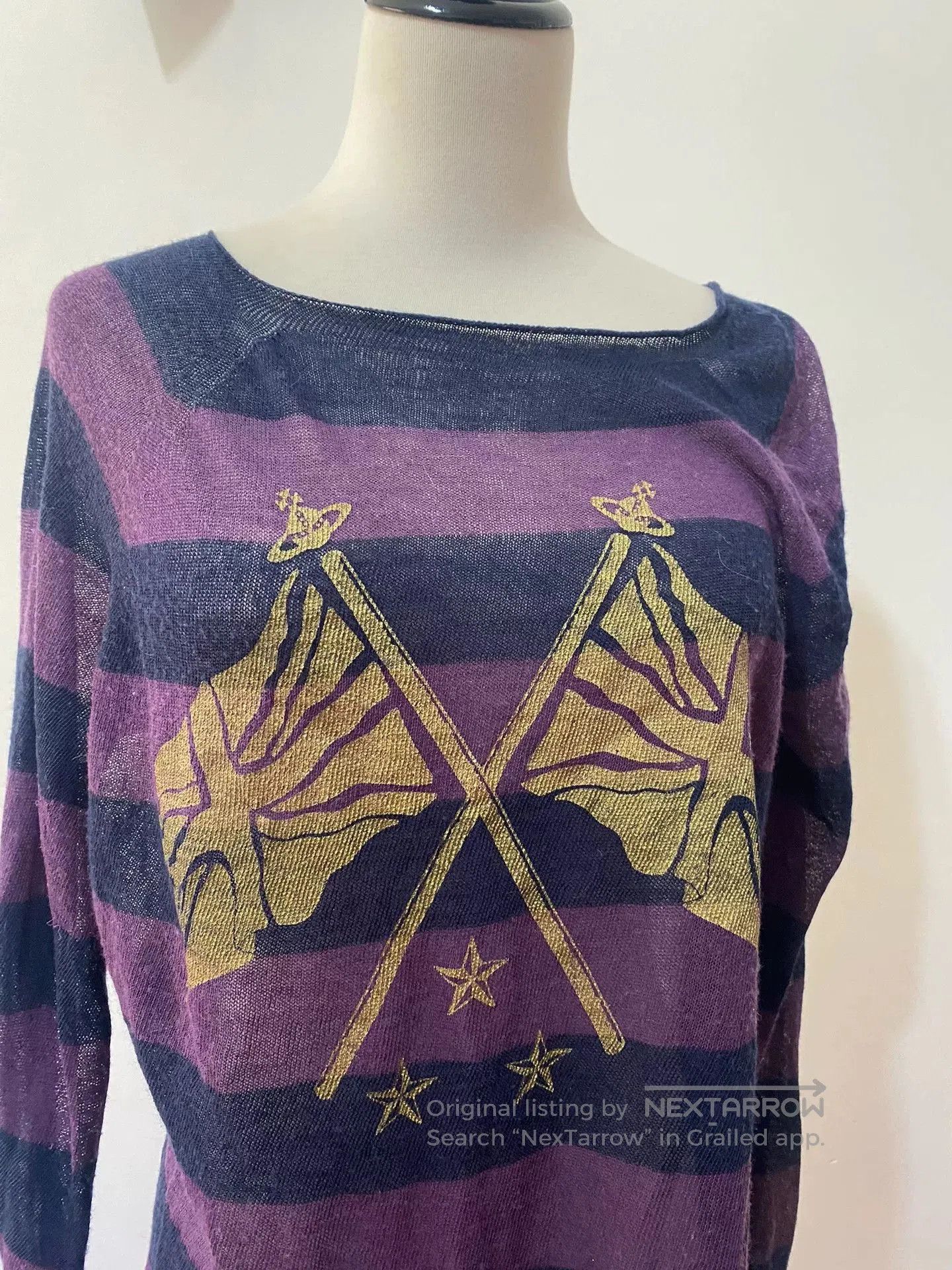 Vivienne Westwood Vivienne Westwood Striped Knit Sweater. Size M / US 6-8 / IT 42-44 - 8 Thumbnail