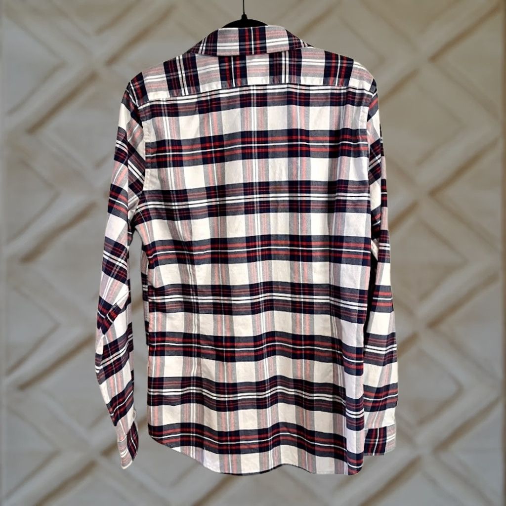 Vintage Thomas Payne London Navy White Plaid Long Sleeve Button Down Shirt Men L Size Size US L / EU 52-54 / 3 - 1 Thumbnail