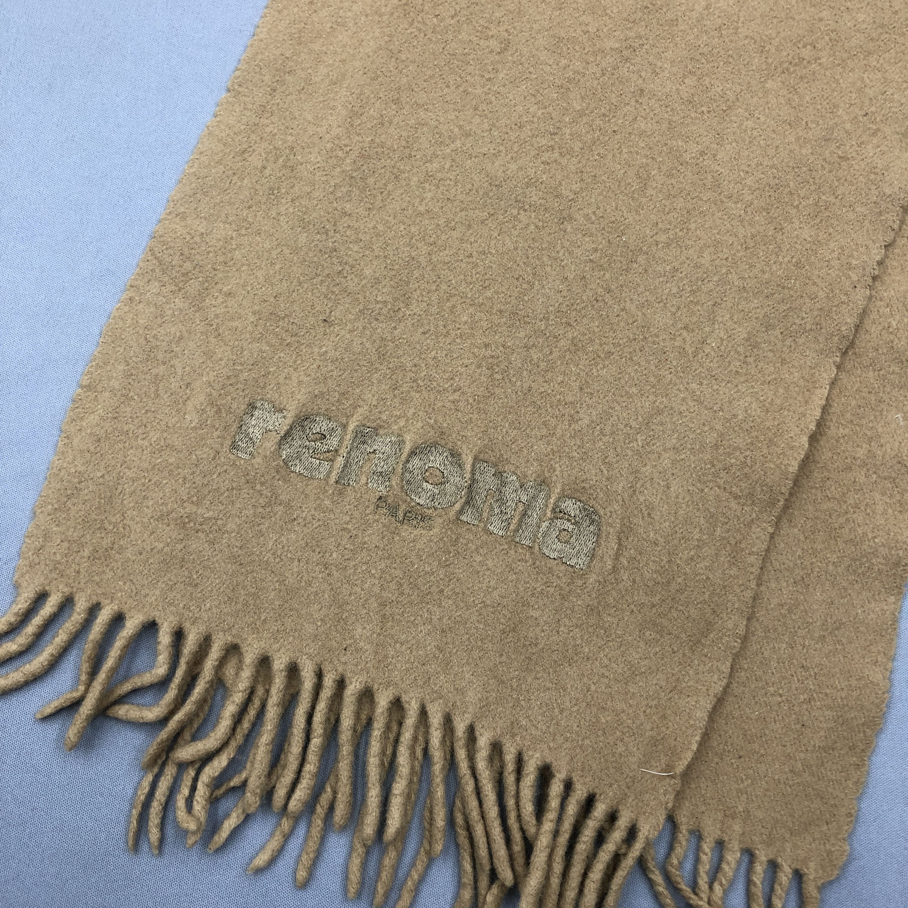 Renoma Vintage Renoma Scarf Muffler Wool Cashmere Scarves Size ONE SIZE - 4 Thumbnail