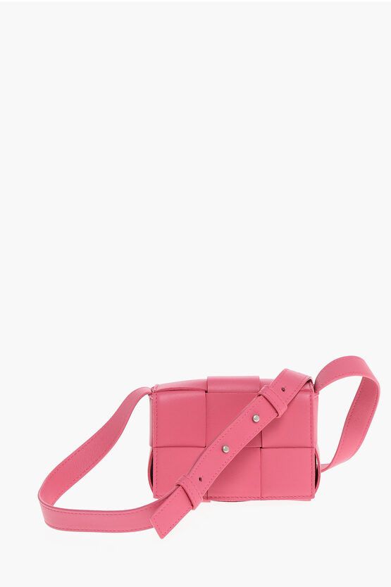 Bottega Veneta Nappa Intreccio Mini Bag in Pink, Women's