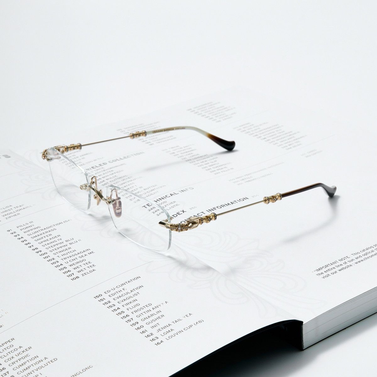 Chrome Hearts CHROME HEARTS PILLS III GP - BRB DIAMOND GLASSES 💎 Size ONE SIZE - 1 Thumbnail