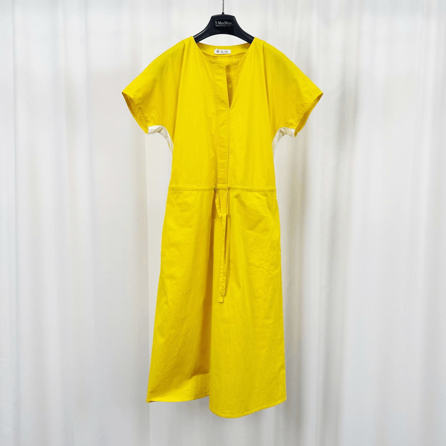 Loro Piana Loro Piana Yellow Drawstring Dress Size S / US 4 / IT 40 - 1 Thumbnail
