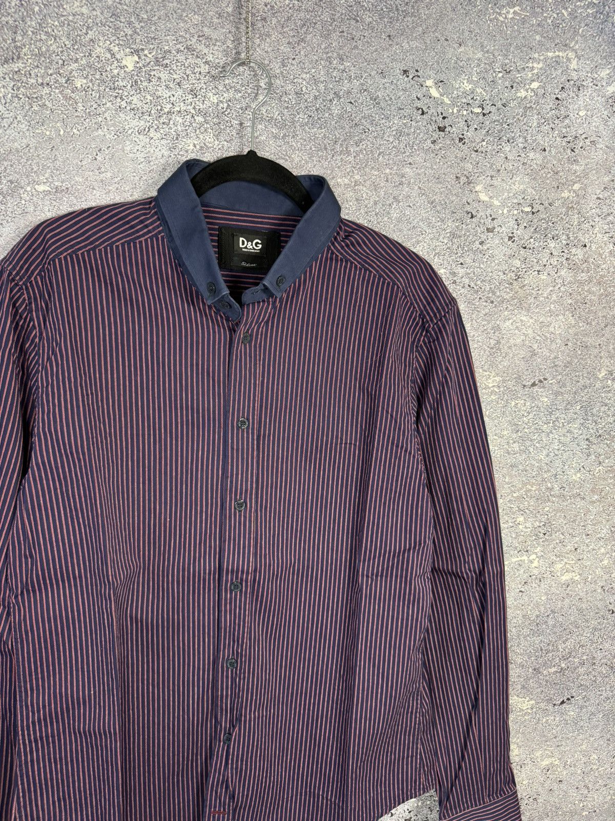 Designer × Dolce & Gabbana × Vintage Vintage Dolce Gabbana Striped Shirt button up y2k oldmoney Size US L / EU 52-54 / 3 - 3 Thumbnail