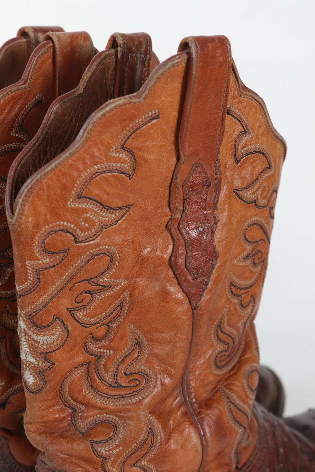 Lucchese 90's Lucchese Western Ostrich Quill Cowboy Boot Size ONE SIZE - 8 Thumbnail
