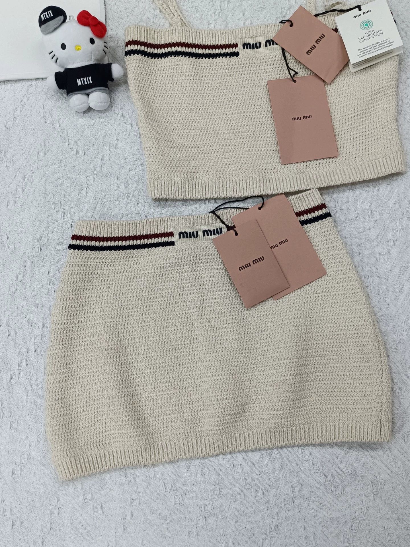 Miu Miu MIU MIU Knit Camisole & Skirt Set Size 38/36 New with tags Size XS / US 0-2 / IT 36-38 - 3 Thumbnail