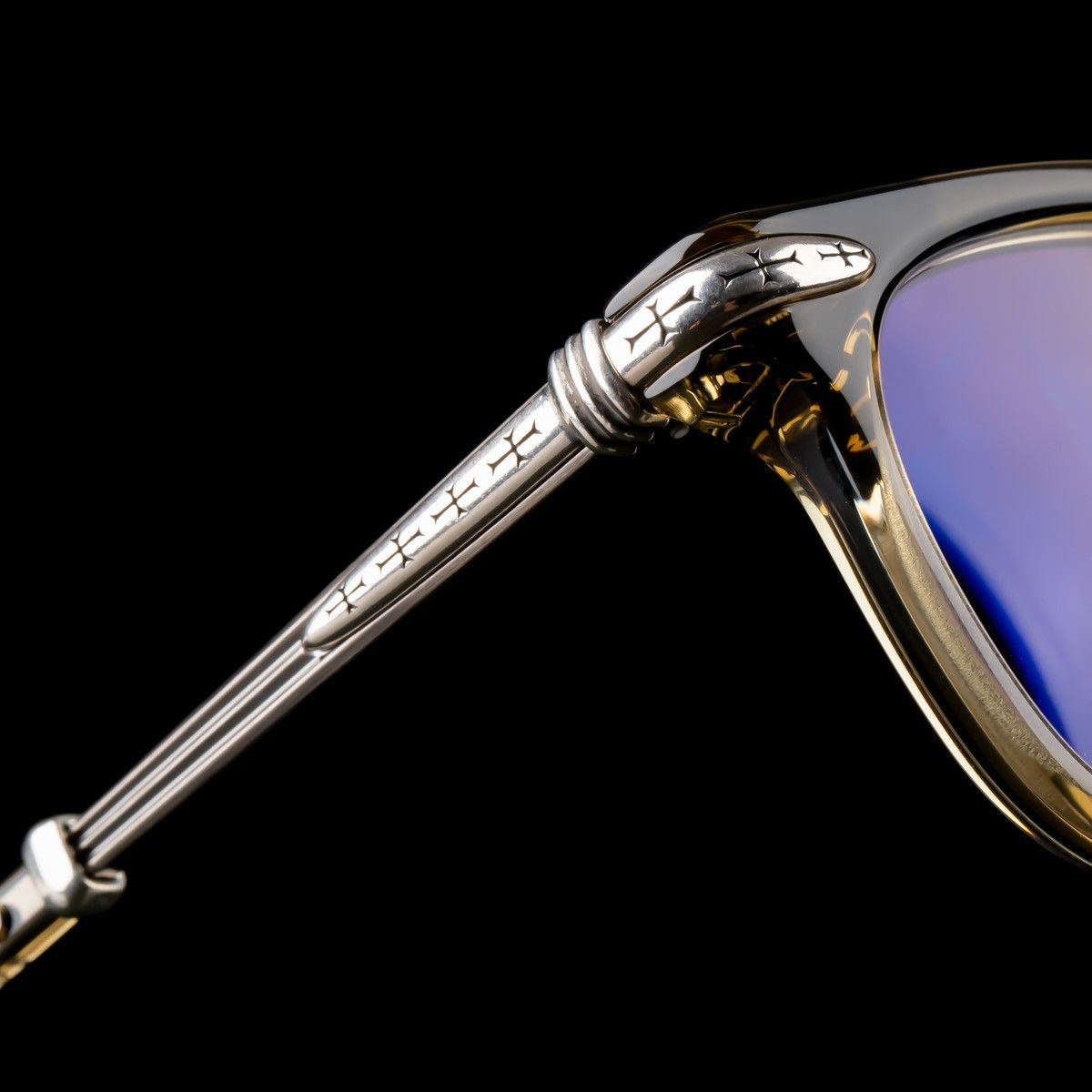 Chrome Hearts CHROME HEARTS TITANASLUVR ARMY/ANTIQUE SILVER GLASSES Size ONE SIZE - 2 Thumbnail