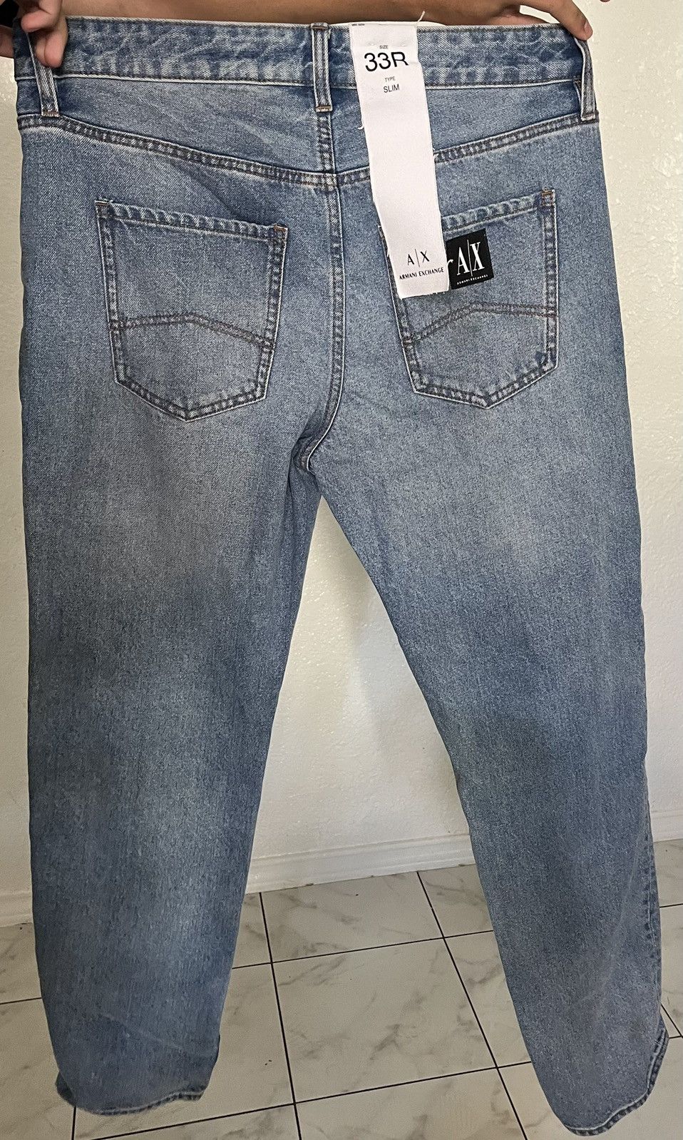 Armani Exchange J13 slim fit jeans in indigo denim Size US 33 - 2 Thumbnail