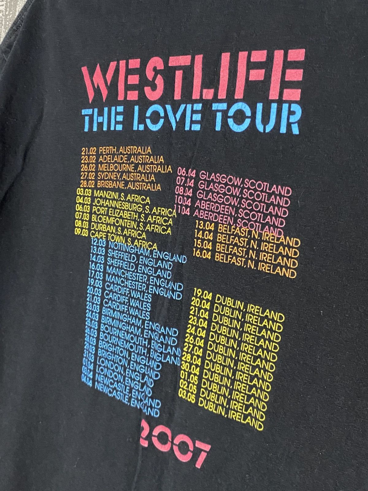 Band Tees × Vintage Vintage Westlife The Love Tour 2007 Rock Band T-shirt Size US M / EU 48-50 / 2 - 7 Thumbnail