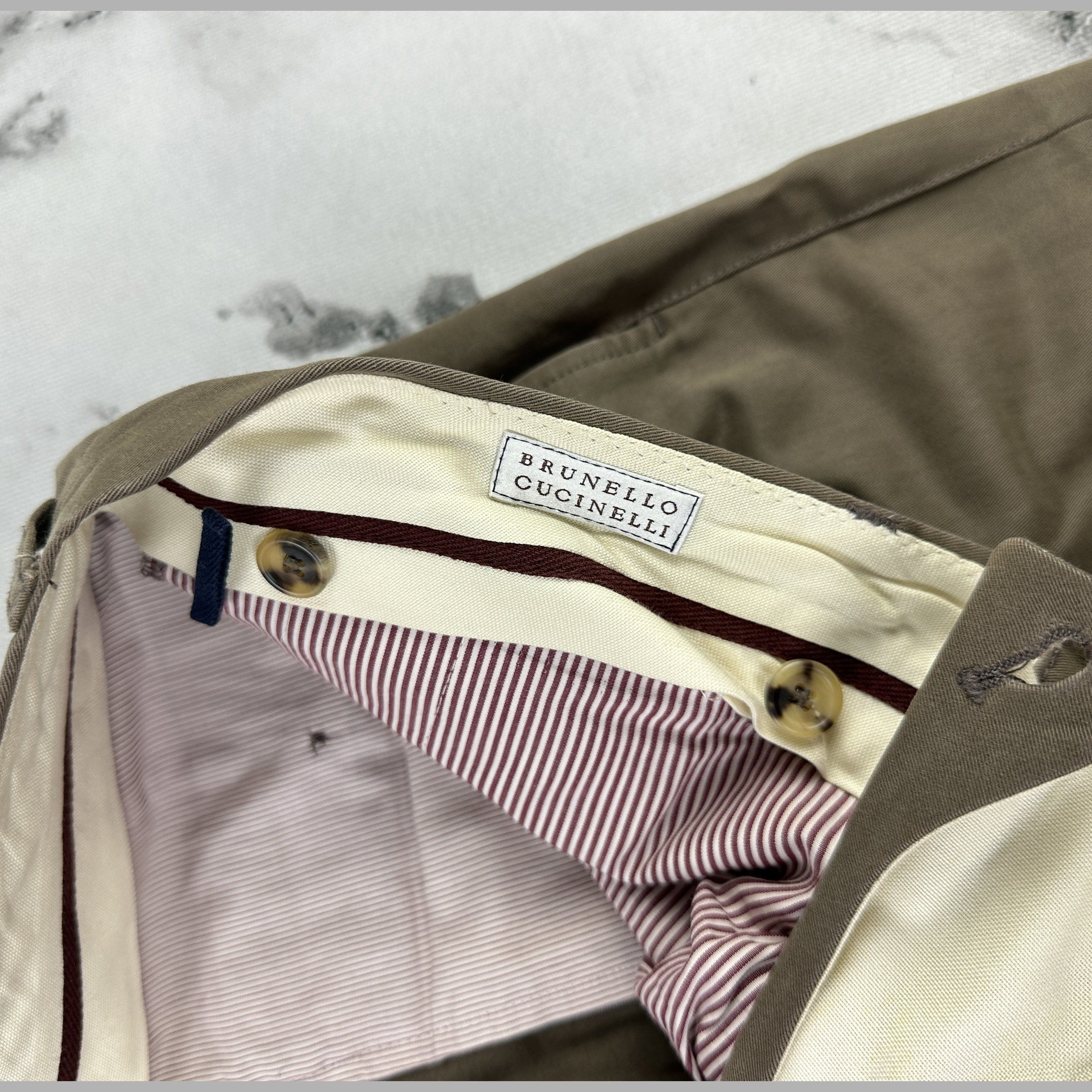 Brunello Cucinelli Pantaloni Chino Brunello Cucinelli Cotone – 52 IT Size US 38 / EU 54 - 3 Thumbnail