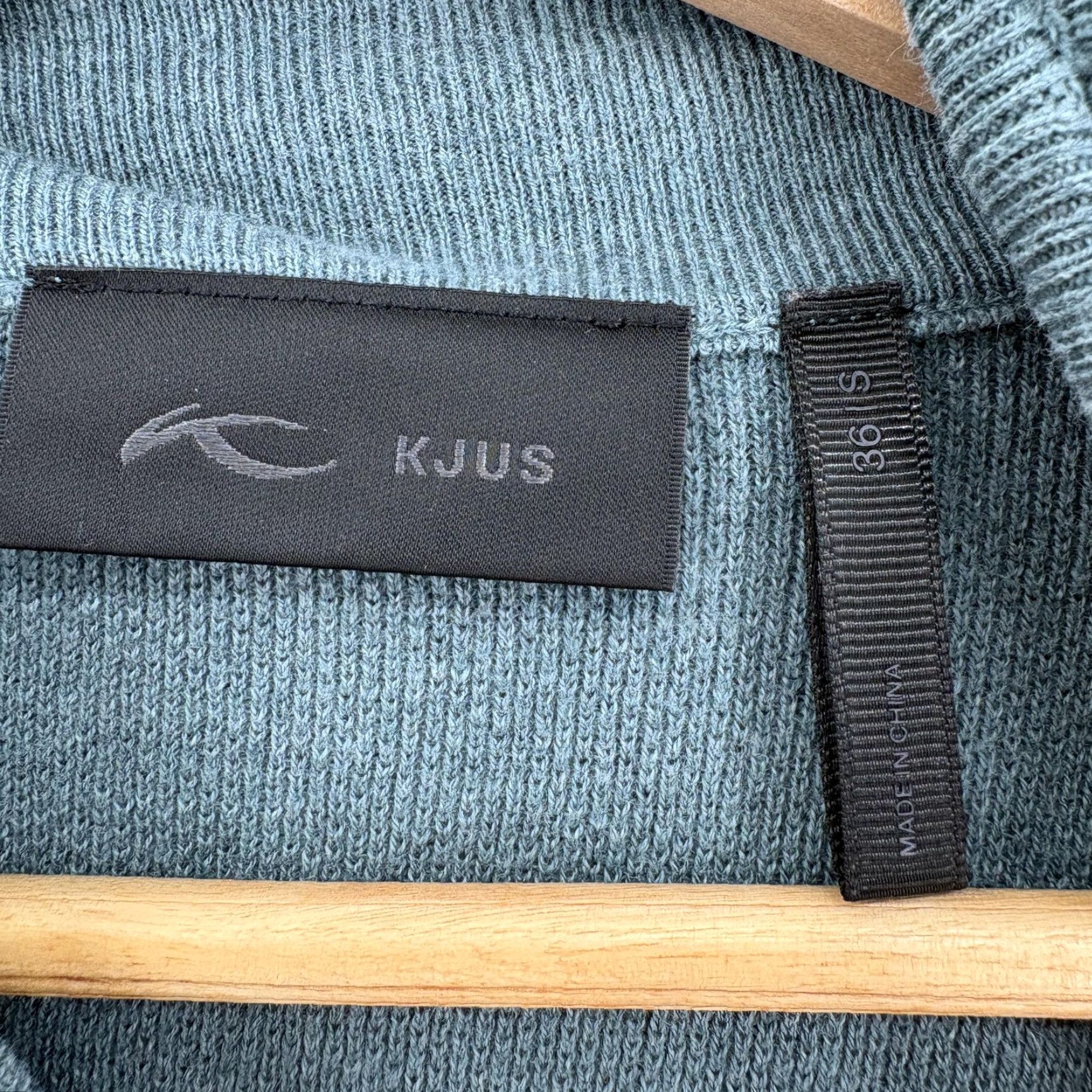KJUS KJUS Kessy Sweater Womens Small Blue Knit Cowl Neck Pullover Cotton Cashmere Size S / US 4 / IT 40 - 4 Thumbnail