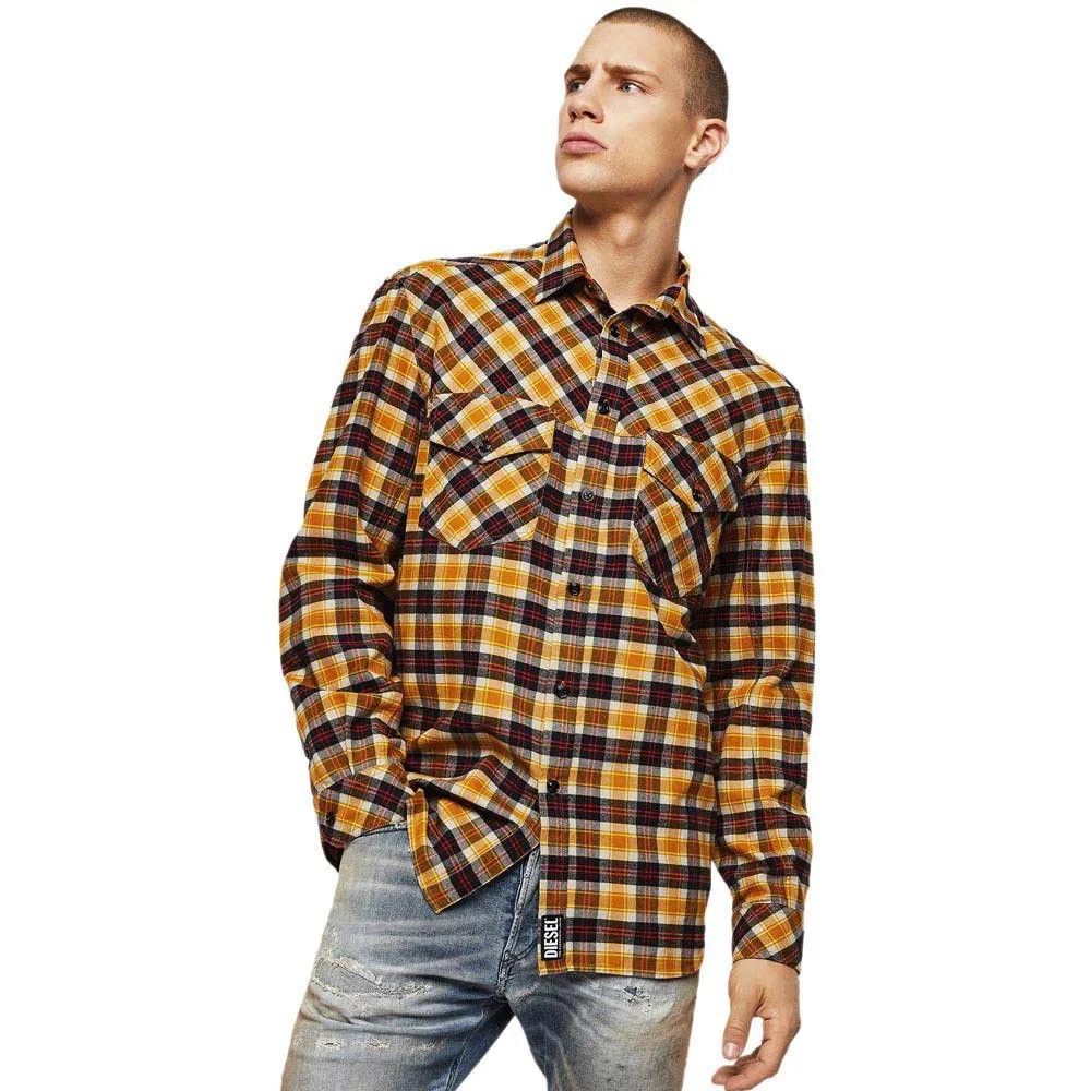 Diesel Diesel S-Tolstoj Western Oversized Yarn Dyed Check L/S Shirt Size US M / EU 48-50 / 2 - 5 Thumbnail