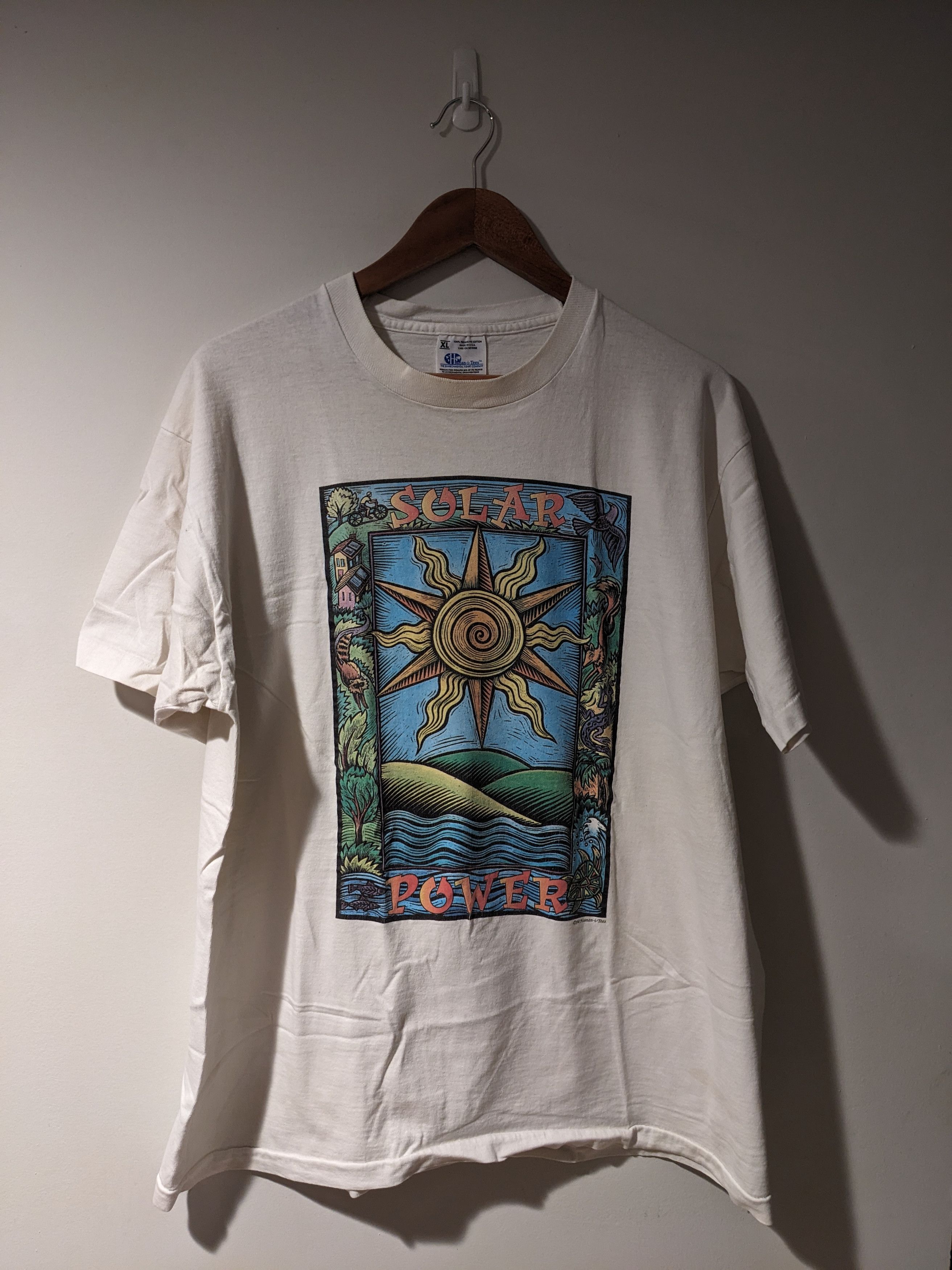 Vintage Vintage 1994 Solar Power Animal Nature Wildlife Art T-Shirt Size US XL / EU 56 / 4 - 1 Thumbnail