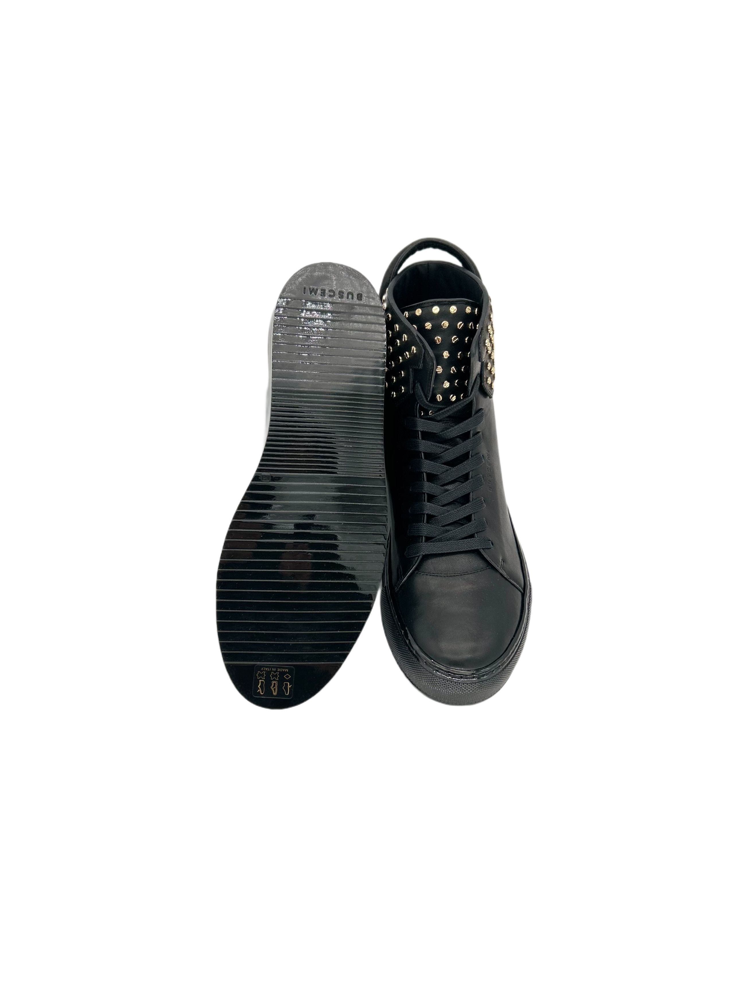 Buscemi Black 125mm High Top Trainers with Screws Size US 11 / EU 44 - 4 Thumbnail