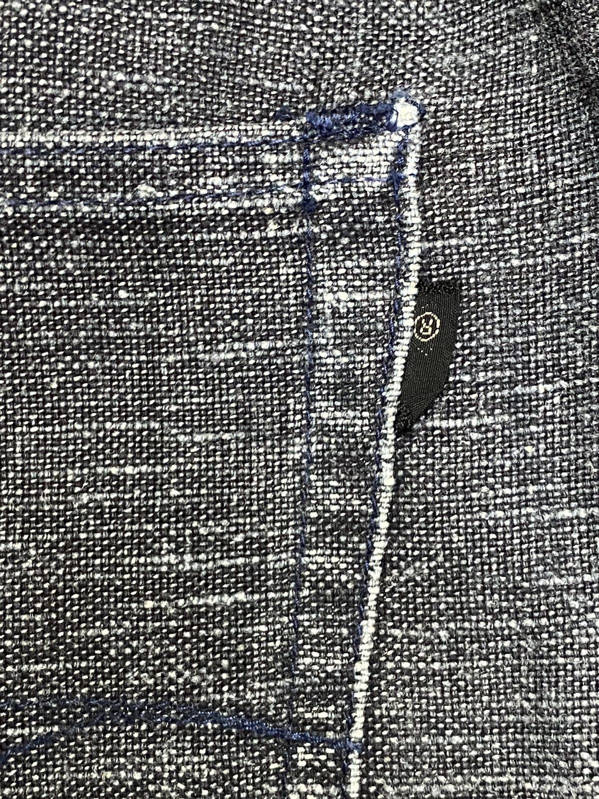 Other Vintage Japanese Brands Hemp Fabric Black Denim Baggy Pants Size US 34 / EU 50 - 12 Thumbnail