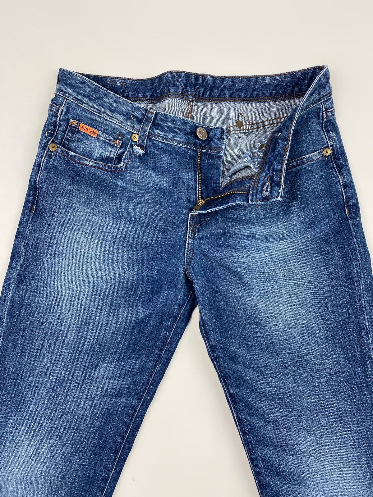 Polo Ralph Lauren Y2K Vintage Polo Jeans Low Rise Buckleback Bootcut Denim 29 Size 29" - 3 Thumbnail