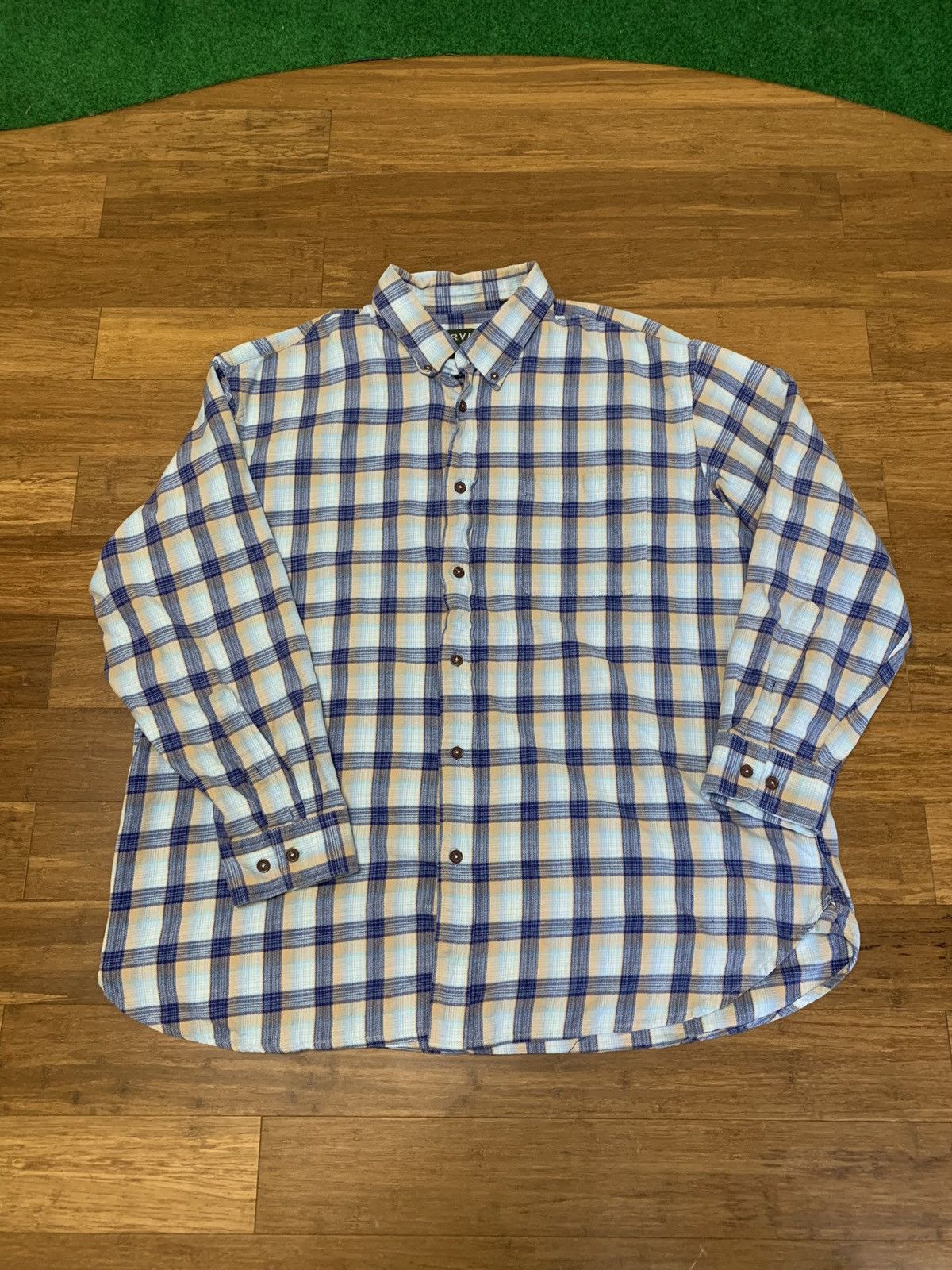 Orvis Orvis Plaid Button Up Shirt Size US XXL / EU 58 / 5 - 1 Thumbnail